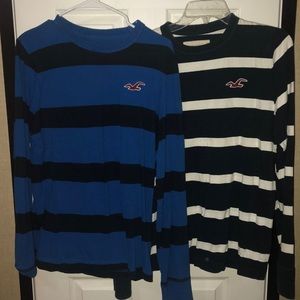 Two hollister long sleeve shirts